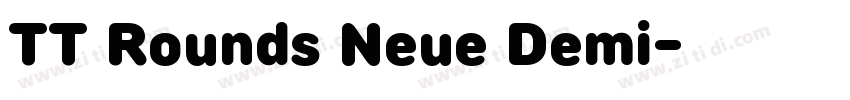 TT Rounds Neue Demi字体转换